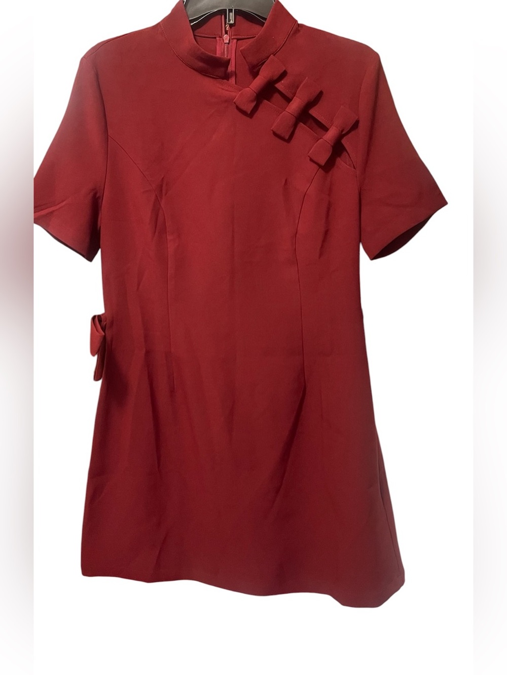 Commense Wine Red mini dress NWT